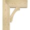 Ekena Millwork Imperial Block Rough Sawn Bracket w/ Offset Brace, Douglas Fir, 8"W x 20"D x 24"H BKT0806X20X24IMP05RDF - alternate 2